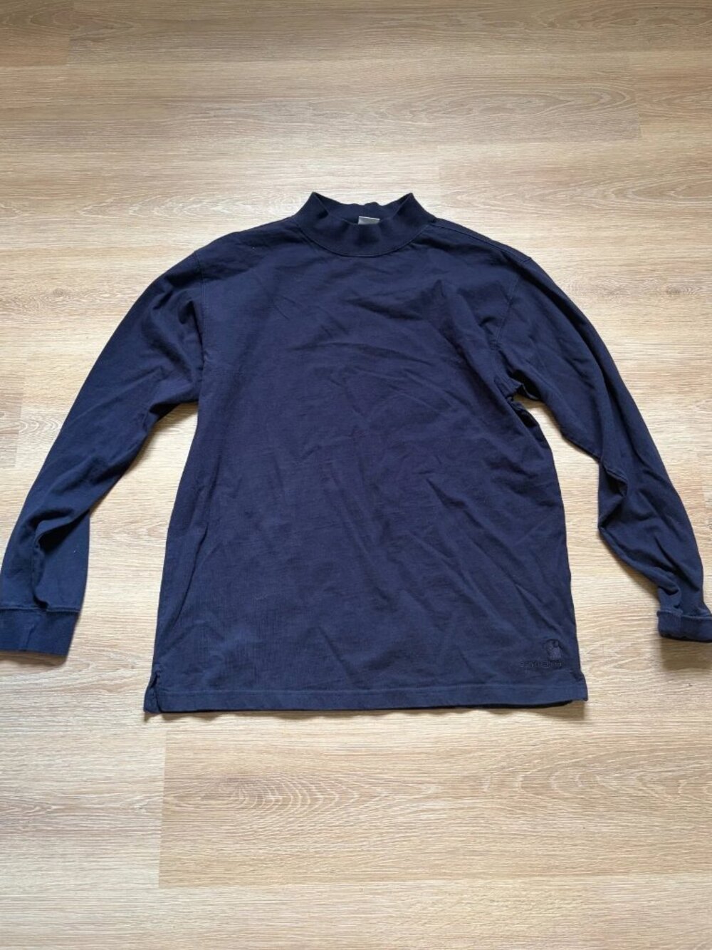 Men's Blue Carhartt Long Sleeve Shirt Size Large